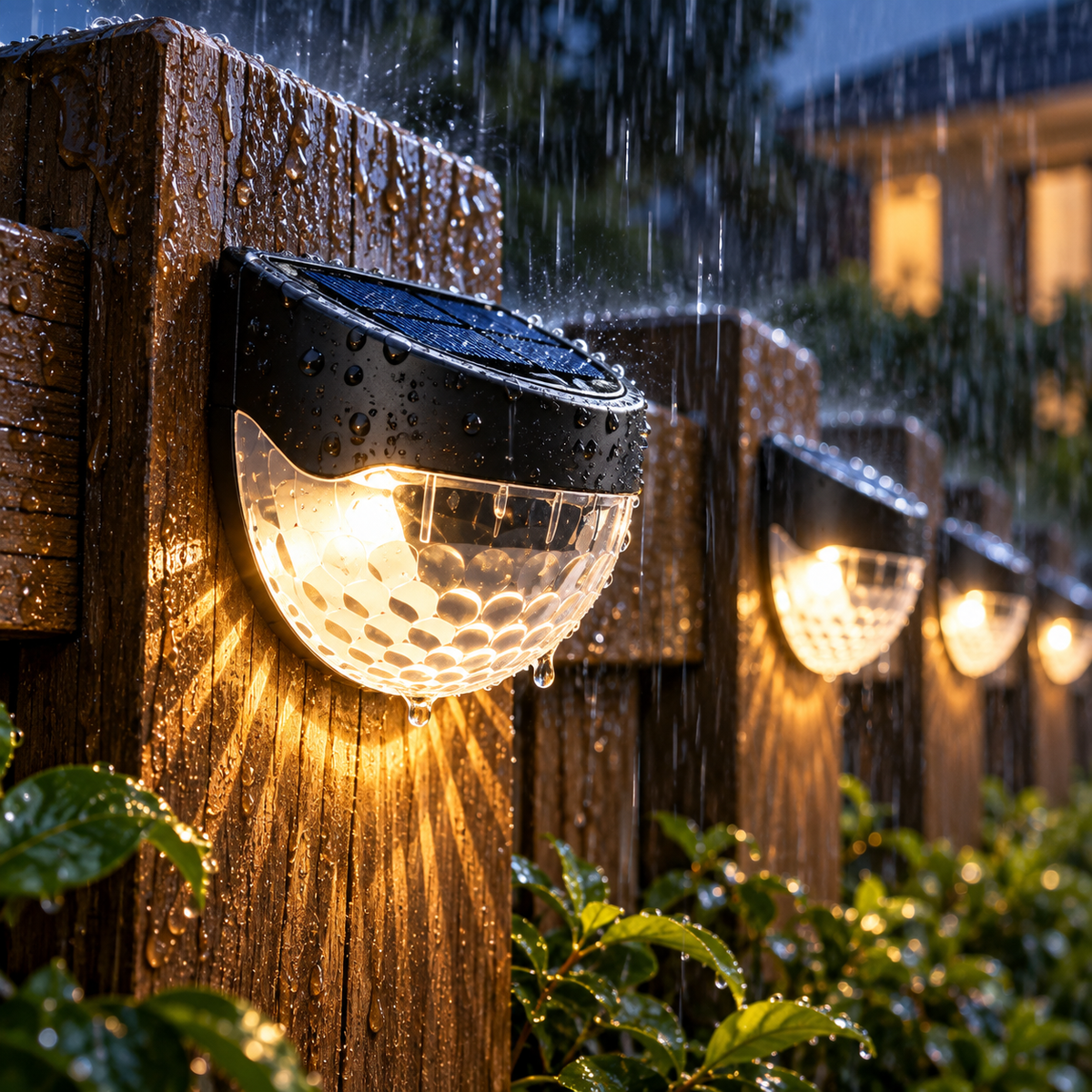 Solar Fence Lights (Pack of 4)