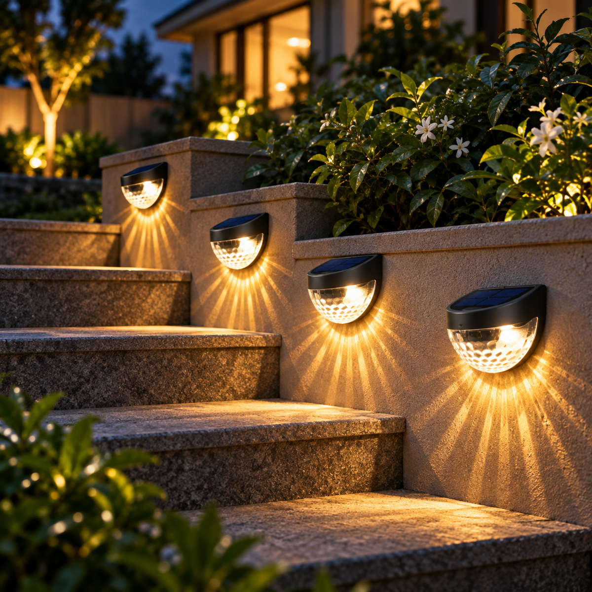 Solar Fence Lights (Pack of 4)
