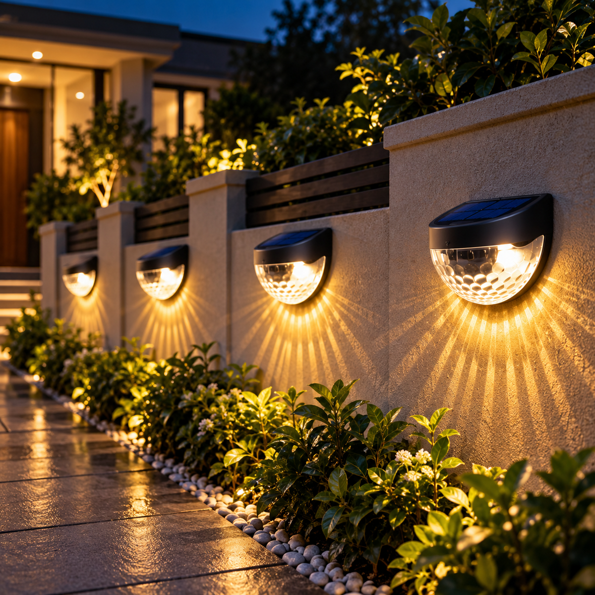 Solar Fence Lights (Pack of 4)